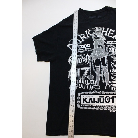 KAIJU017 Dark Heart Troubled Youth Black T-Shirt Men's Graphic Shirt size XL - Picture 6 of 9